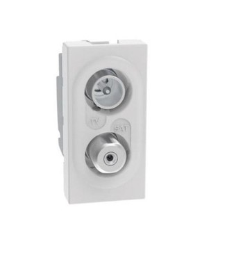 Bticino MatixGo Direct TV Sat Steckdose 1 Modul weiß - JW4214D