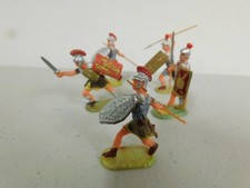 Elastolin 40mm Roman Infantry attack group x5 Lot 5 HH