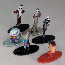 Disney The Nightmare Before Christmas Nano Metalfigs Lot Of 6