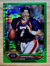 2023 Topps Chrome Topps Composite - John Elway  #7 Green Sonor Refractor 40/99  