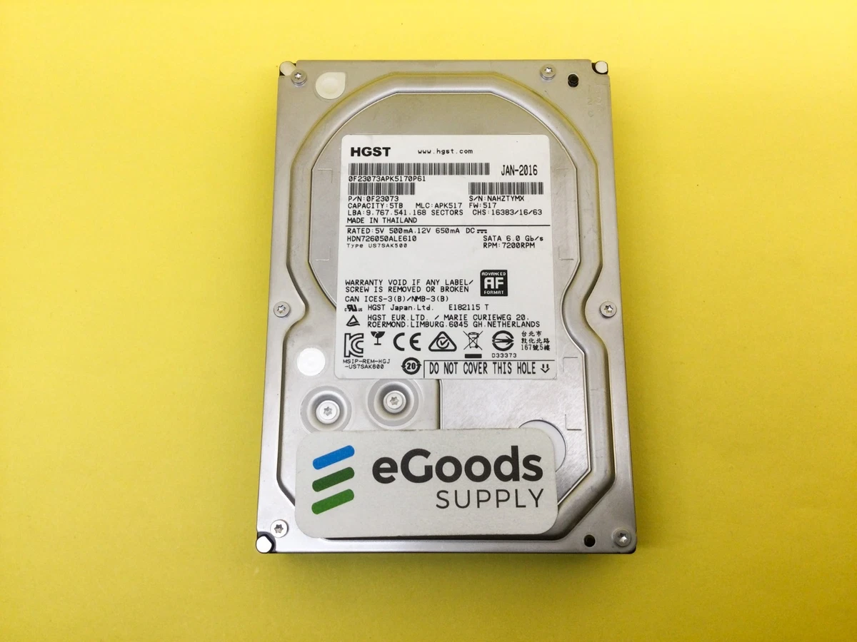 HGST Internal Hard Disk Drives 5 TB Storage Capacity for sale | eBay