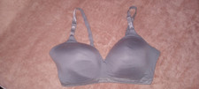 EUC Warners Bra Womens 40D Gray wireless Lightly Lined All You Need 01269
