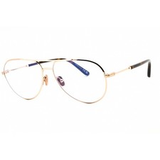 Tom Ford Men's Eyeglasses Shiny Rose Gold Metal Aviator Full Rim FT5829-B 028
