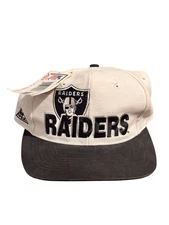 Vintage 90s Oakland Raiders SnapBack Hat NFL  Authentic Proline Apex One NWT
