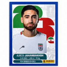 BLUE CRUMPLE PARALLEL ⚽🏆 2026 PANINI WORLD CUP STICKER | JAHANBAKHSH IRN 19