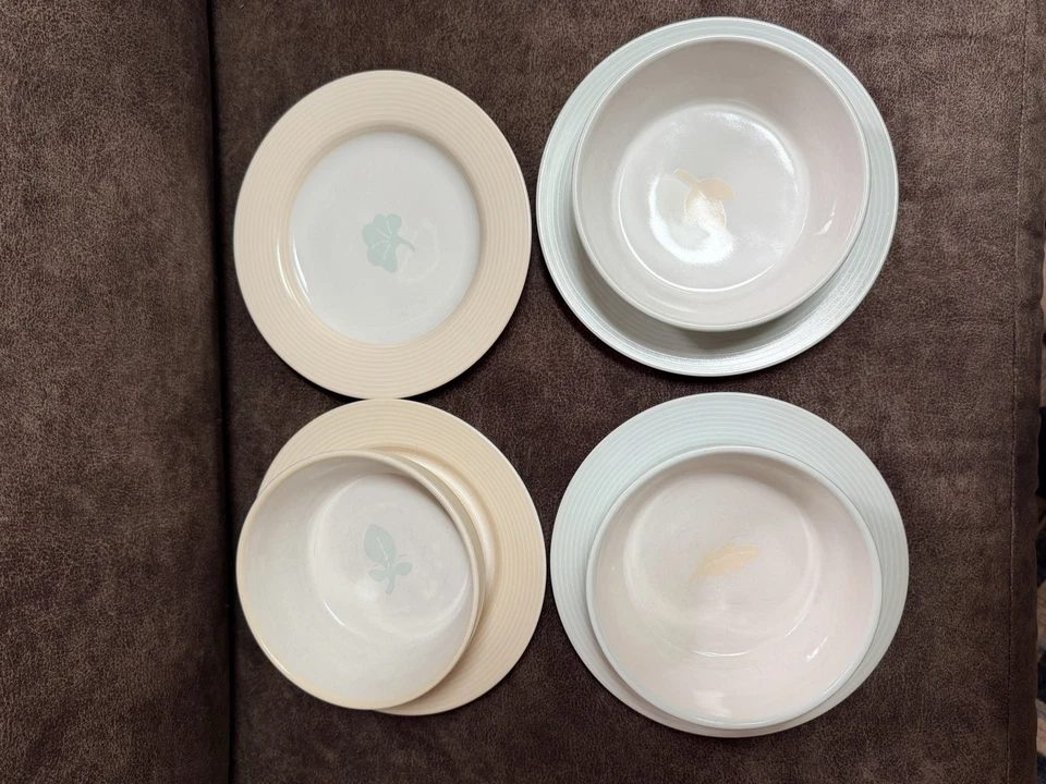 Juego de 7 platos y cuencos de ensalada Michael Graves hoja de roble 8,25" descontinuados Foto 2 de 4