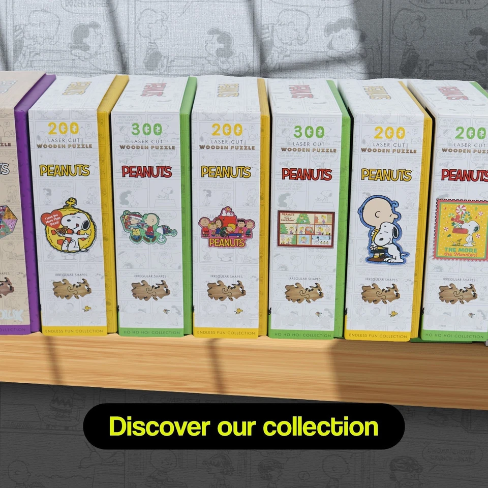 Quebra-cabeça oficial de madeira Snoopy Flower Truck 300 peças | Presente de amendoim - Imagem 2 de 4