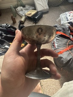 Silver? Antique Chalice Goblet Victorian Alexandra Hotel Bridlington Yorkshire