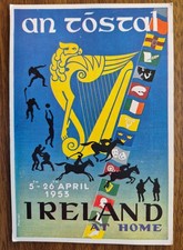 1953 An T�stal "Ireland at Home" Cultural Festival Postcard