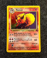 Pokemon TCG Flareon Jungle Holo Rare 3/64 Stage 1 70 HP English 1999 on eBay