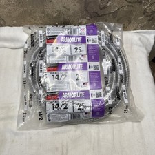 Southwire 14/2 x 25 ft. Solid CU MC Metal Clad Armorlite Cable 68579221