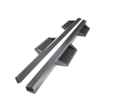 Black Horse Impact HD Drop Side Steps  Black fit 2007-2025 GMC Sierra 3500 HD