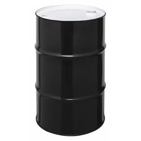 Zoro Select Cq3008 Closed Head Transport Drum, Steel, 30 Gal, Unlined, Black,