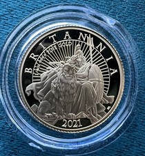 2021 Britannia Gold Proof £25 1/4  Royal Mint Box & COA