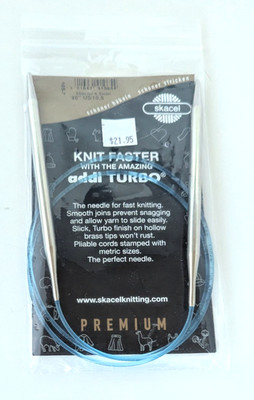 Knit Faster With  the Amazing Addi Turbo Circular 40 in  Size US 10.5 SM