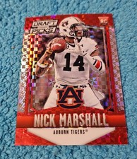 2015 Panini Prizm Draft Picks Rookie Nick Marshall Auburn Red Power #229