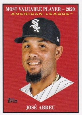 JOSE ABREU TOPPS UPDATE MVP MOST VALUABLE PLAYER INSERT WHITE SOX #MV-6 2025 25