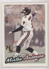 1999 Pacific Paramount Holo-Silver 9/99 Morten Andersen #10 HOF mi7