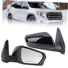 Passenger Side Mirror Compatible with 2018-2024 Chevy Equinox GMC R-8Pins Black