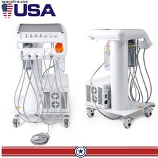 Dental Mobile Delivery Unit System Treatment Cart with Air Compressor Suction 4H