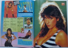 SABRINA SALERNO = 2 PAGES 1988 french CLIPPING / COUPURE DE PRESSE