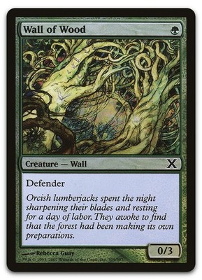 Wall of Wood #309 (NM) 10th Edition 10E Magic MTG