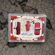 2024 Panini Flawless- Prominent Swatch Sig Nolan Schanuel Ruby /20 (AU, MEM, RC)