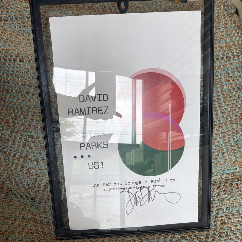 David Ramirez - star parks event signed poster 