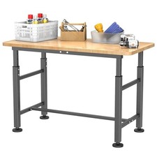 EVERHANGER Workbench for Garage, Heavy Duty Adjustable Height Work Table Large