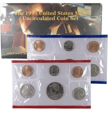 1995 Uncirculated Coin Set U.S Mint Original Government Packaging OGP