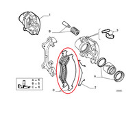 Serie BremsbeläGe Vorderachse Fiat Palio - Siena Original 9948038