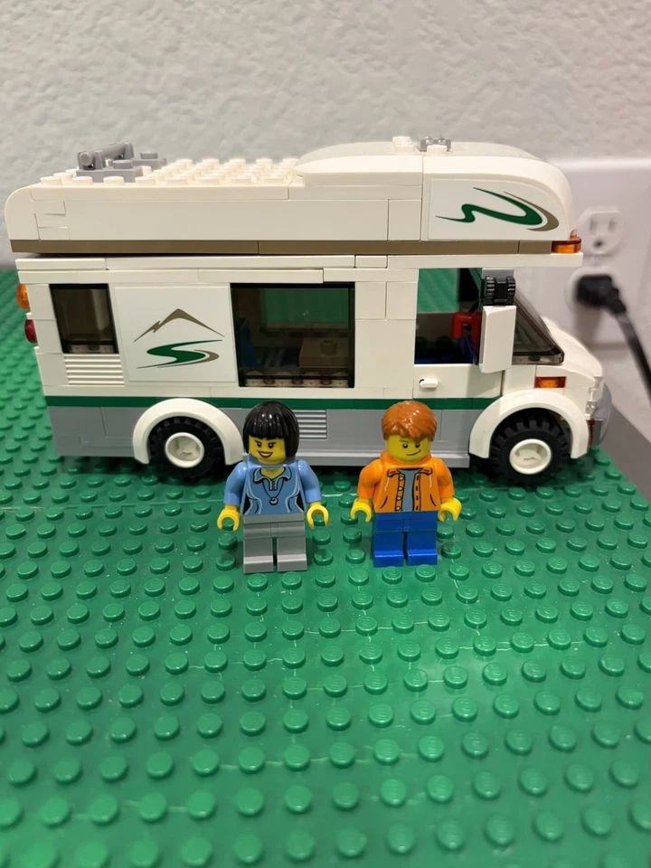 Lego City Lot Trash Truck 4432 Race Biggy Transport 60288 Camper Van 60057 Used - Image 2 of 4