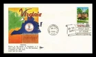 DR JIM STAMPS US COVER VIRGINIA STATEHOOD BICENTENNIAL FDC GILL CRAFT CACHET