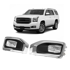 For Gmc Yukon Xl 2015-2020 Bumper Fog Lights Bezel Driving Lamps Wbulbs For Gmc Yukon Xl 2015-2020 Bumper Fog Lights Bezel Driving Lamps Wbulbs