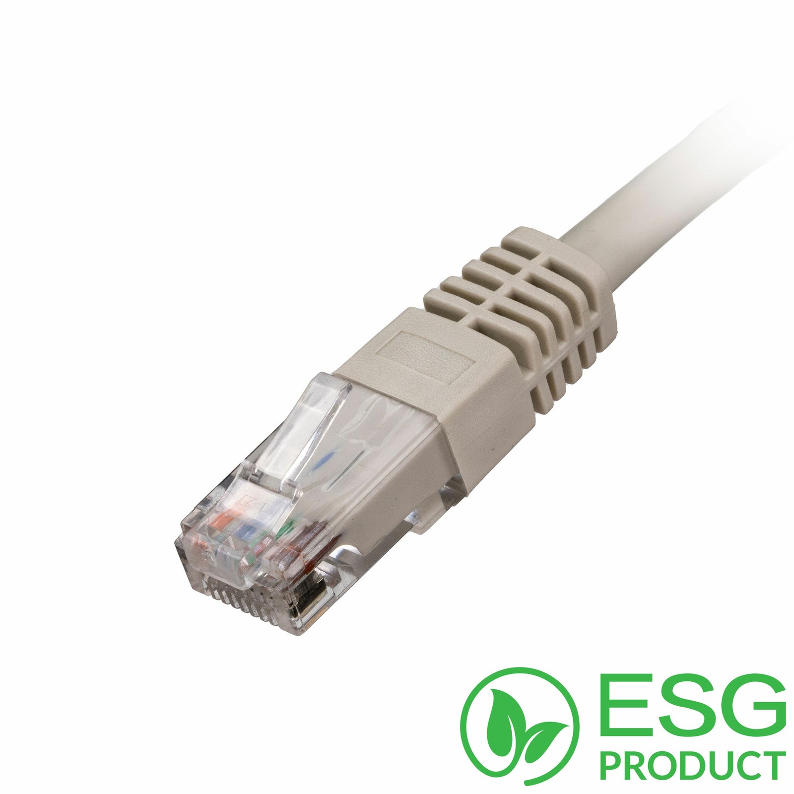 Cablenet 1.5m Cat5e RJ45 Grey U/UTP PVC 26AWG Flush Moulded Boot Patch Lead PK 1