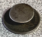 United States 1862 Seated Liberty silver Dime Civil War era cuff button see pics — photo 5