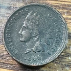 1865 Plain 5 Indian Cent Original VF+ Details CHRC