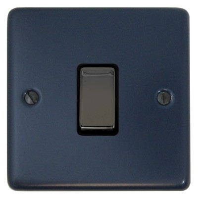 G&H CRB301-BN Standardplatte blau 1 Gang 1 oder 2 Wege Wipplichtschalter