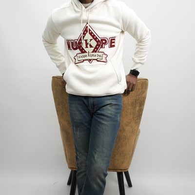 Kappa Alpha Psi Diamond Cream And Crimson Hoodie