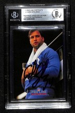 Chris Spielman Detroit Lions Signed 1991 Pro Line Portraits Card Beckett Slab