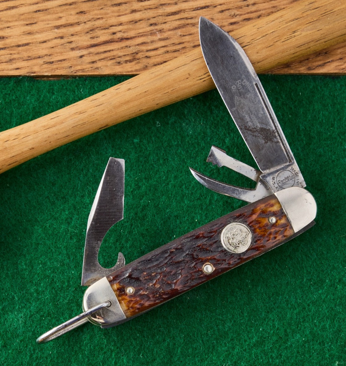 Vintage Remington RS4783 Official Boy Scout Knife Full Be Prepare Etch Unused?