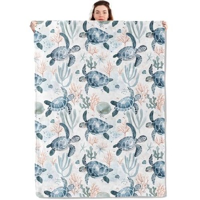Blanket Lightweight Blankets Gifts for Ocean Lover 60x50 Inch Sea Turtle