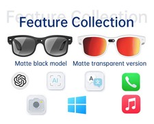 AI Smart Glasses G3 with 8MP Camera Bluetooth Touch Control Voice Assistant  
