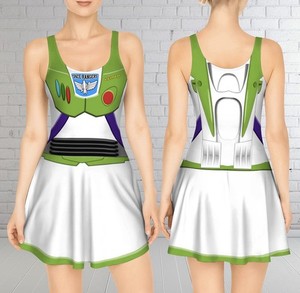 Costume Intero Buzz Lightyear Donna, Vestito Halloween Toy Story, Taglia Unica? - Foto 5