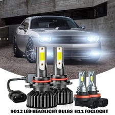 For Dodge Challenger 2015-2019 2020 2021 2022 2023 Led Headlight Fog Light Bulbs