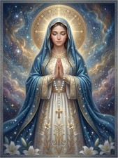 Tile Mural Virgen de Guadalupe, Virgin Mary Religious Kitchen Wall Backsplash