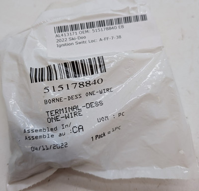 Ski Doo New OEM DESS Ignition Switch 515178840 Backcountry Freeride MXZ Summit