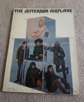 Vintage 1968 JEFFERSON AIRPLANE BOOK Words, Music & Chords for 10 Songs 