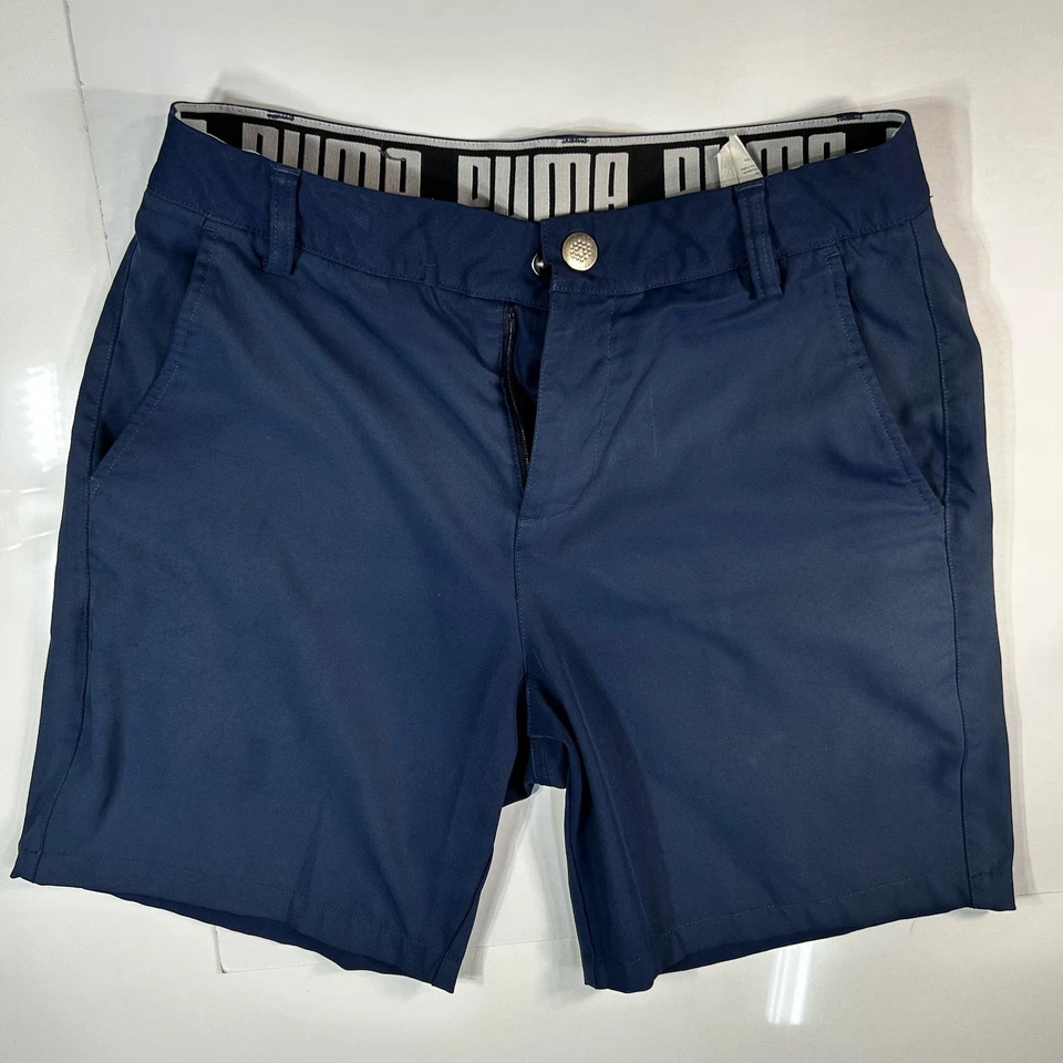 Puma Men’s Golf Essential Pounce Shorts Navy Waist 28, 8” Inseam - Image 2 of 4
