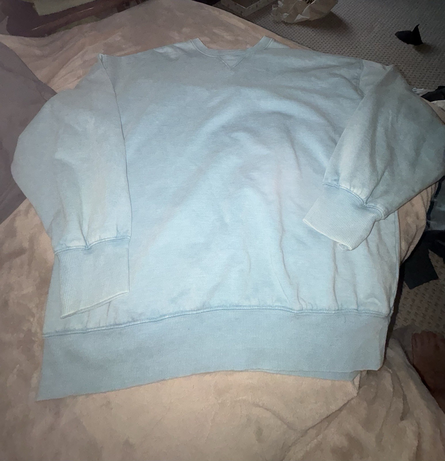 Light Blue Basic Lightweight Crew Neck - image 1
